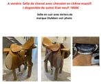 Selle de cheval avec chevalet en chêne massif, Nieuw, Springen, Ophalen