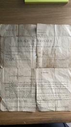 ABL document nationale militie 1926 - Belgisch leger, Overige soorten, Overige typen, Ophalen of Verzenden
