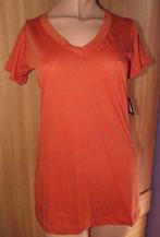 T-shirt orange LnA L neuf Short Sleeve V-Neck Tee, Taille 42/44 (L), Envoi, Neuf, Orange