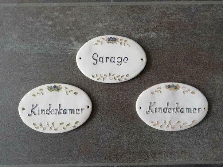 3stuks sierlijke naambordjes (10euro voor alle drie samen), Verzamelen, Merken en Reclamevoorwerpen, Nieuw