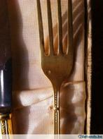 Gouden taartbestek 36 delig in box, Antiek en Kunst, Ophalen