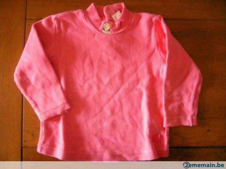 T-shirt manches longues Bécassine 18 mois/81, Kinderen en Baby's, Babykleding | Maat 86, Gebruikt, Meisje, Overhemdje of Bloesje
