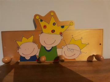Houten kinderkapstok Janbiebejan, Kinderen en Baby's, Ophalen of Verzenden, Zo goed als nieuw, Kapstokje