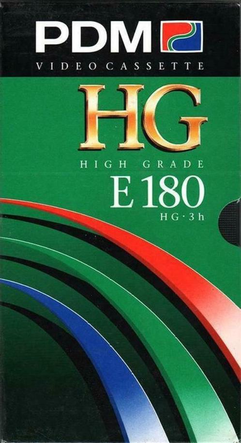 PDM Hg E 180 High Grade Vhs tape 'Nieuw' !!, CD & DVD, VHS | Film, Neuf, dans son emballage, Enlèvement