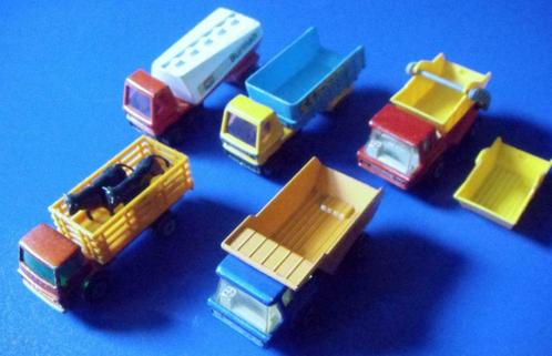 5 camions Matchbox, 1973 à 76, Collections, Jouets miniatures, Utilisé, Enlèvement ou Envoi