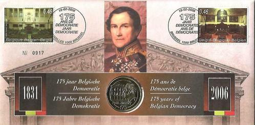 België 2006 - Numisletter OBP 3491 175 jaar Democratie, Timbres & Monnaies, Timbres | Europe | Belgique, Non oblitéré, Gomme originale