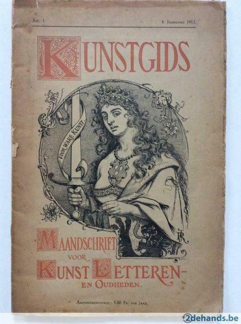 Maandschrift voor Kunst Letteren en Oudheden (1912), Boeken, Tijdschriften en Kranten, Gelezen, Ophalen of Verzenden