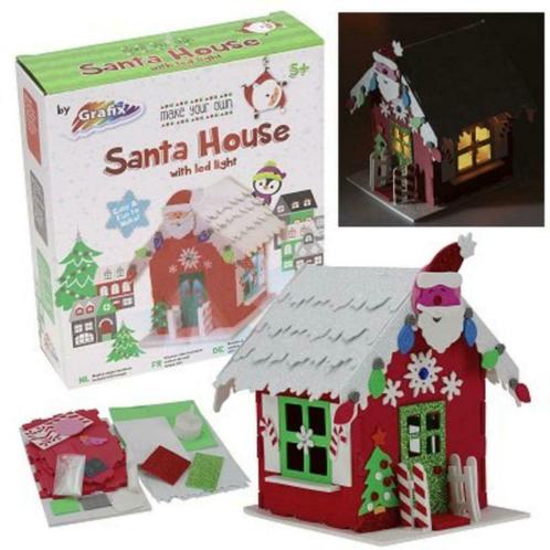 Maak je eigen kersthuisje knutsel set, Diversen, Kerst, Nieuw, Ophalen of Verzenden