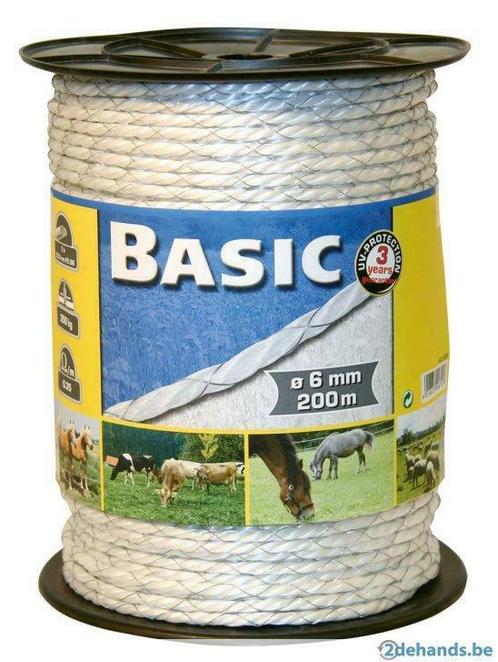 Schrikdraad koord Basic 200m, Agrodieren de beste prijzen, Dieren en Toebehoren, Stalling en Weidegang