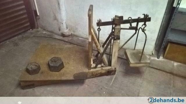 weegschaal model bascul, Antiek en Kunst, Curiosa en Brocante, Ophalen