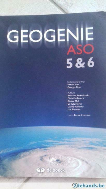 Geogenie 5 en 6 ASO, Livres, Livres d'étude & Cours, Utilisé, Enlèvement ou Envoi