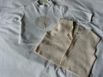 Ensemble: Chemise écru et débardeur beige 'Premaman', 3 mois, Comme neuf, Premaman, Garçon ou Fille, Enlèvement ou Envoi