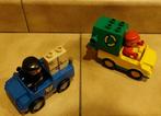 DUPLO: Twee auto's: postauto en vuilniswagen., Kinderen en Baby's, Speelgoed | Duplo en Lego, Duplo, Gebruikt, Ophalen of Verzenden