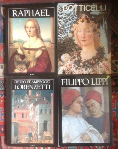 10 Italiaanse kunstboeken Botticelli, Raphael, Giotto e.a., Boeken, Kunst en Cultuur | Beeldend, Zo goed als nieuw, Schilder- en Tekenkunst