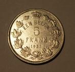 2 x 5 francs Belgique a belga 1931, Timbres & Monnaies, Série, Enlèvement ou Envoi, Autre