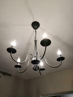 Lustre 5 ampoules E14 Led bougies inclus, Maison & Meubles, Lampes | Lustres, Enlèvement, Utilisé, Métal, Vintage
