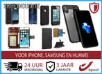 Gloednieuwe Hoesjes & Flip Cases Voor iPhone Huawei Samsung, Verzenden, Nieuw, IPhone SE (2022), Hoesje of Tasje