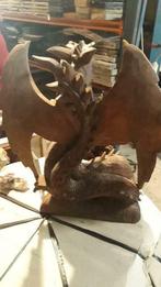 dragon en bois de suar 30 cm à 40 euros ou 50 cm à 80 euros, Antiquités & Art, Art | Sculptures & Bois, Enlèvement ou Envoi