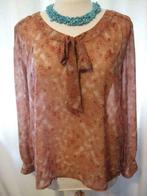 chemisier blouse rouge brique taille 40 Tom Tailor noeud, Gedragen, Maat 38/40 (M), Rood