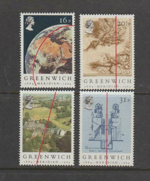 Grande-Bretagne 1984 Centenaire Méridien de Greenwich **, Timbres & Monnaies, Timbres | Europe | Royaume-Uni, Non oblitéré, Envoi