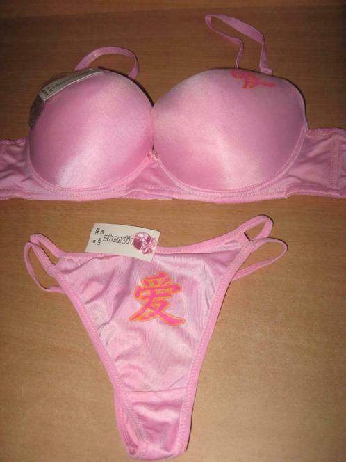 roze bh setje, Kleding | Dames, Ondergoed en Lingerie, Setje, Roze, Verzenden