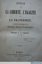 Essai sur la liberté , l'égalité et la fraternité, Antiquités & Art