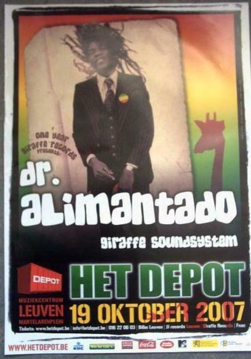 affiche/affiche Docteur Alimantado, Collections, Posters & Affiches, Neuf, Enlèvement ou Envoi