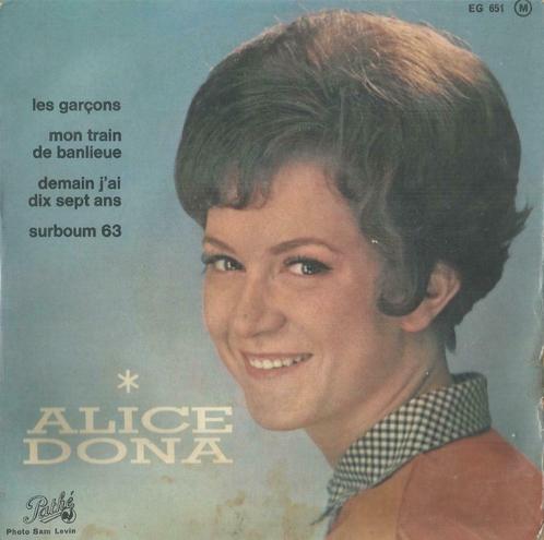 Alice Dona – Les garçons / Demain j’ai 17 ans + 2 – EP, Cd's en Dvd's, Vinyl Singles, Gebruikt, EP, Pop, 7 inch, Ophalen of Verzenden