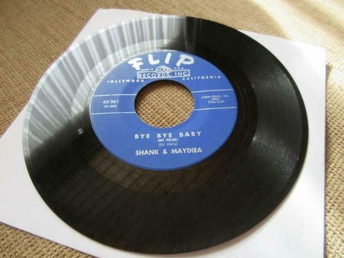 vinyl 45t popcorn oldies Shank & Maydiea Bye Bye baby, Cd's en Dvd's, Vinyl Singles, Zo goed als nieuw, Single, R&B en Soul, 7 inch