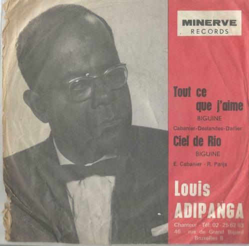 Louis Adipanga – Tout ce que j’aime / Ciel de Rio – Single, CD & DVD, Vinyles Singles, Single, Pop, 7 pouces, Enlèvement ou Envoi
