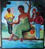 peinture Congo Shula Monsengo, Antiquités & Art, Enlèvement