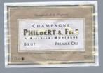Champagne etiket Philbert & Fils, Verzamelen, Ophalen of Verzenden, Zo goed als nieuw, Overige typen