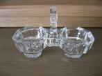 peper en zoutstel-glas-peper en zoutset-jaren 60-VINTAGE, Ophalen of Verzenden