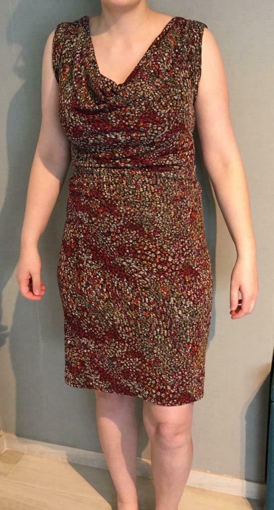 Jurk van Point Virgule (38), Kleding | Dames, Jurken, Zo goed als nieuw, Maat 38/40 (M), Rood, Boven de knie, Ophalen of Verzenden