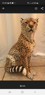 Gezocht xl +65 cm ronzan luipaard leopard beeld