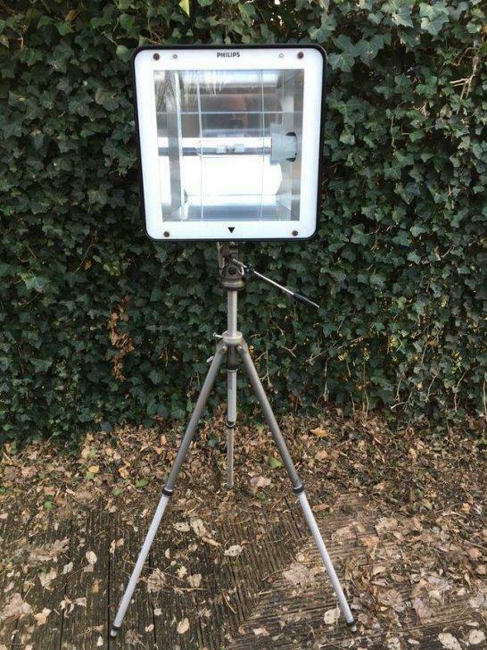 tripod gitzo cremaillere 2 france / philips lamp, Antiek en Kunst, Curiosa en Brocante
