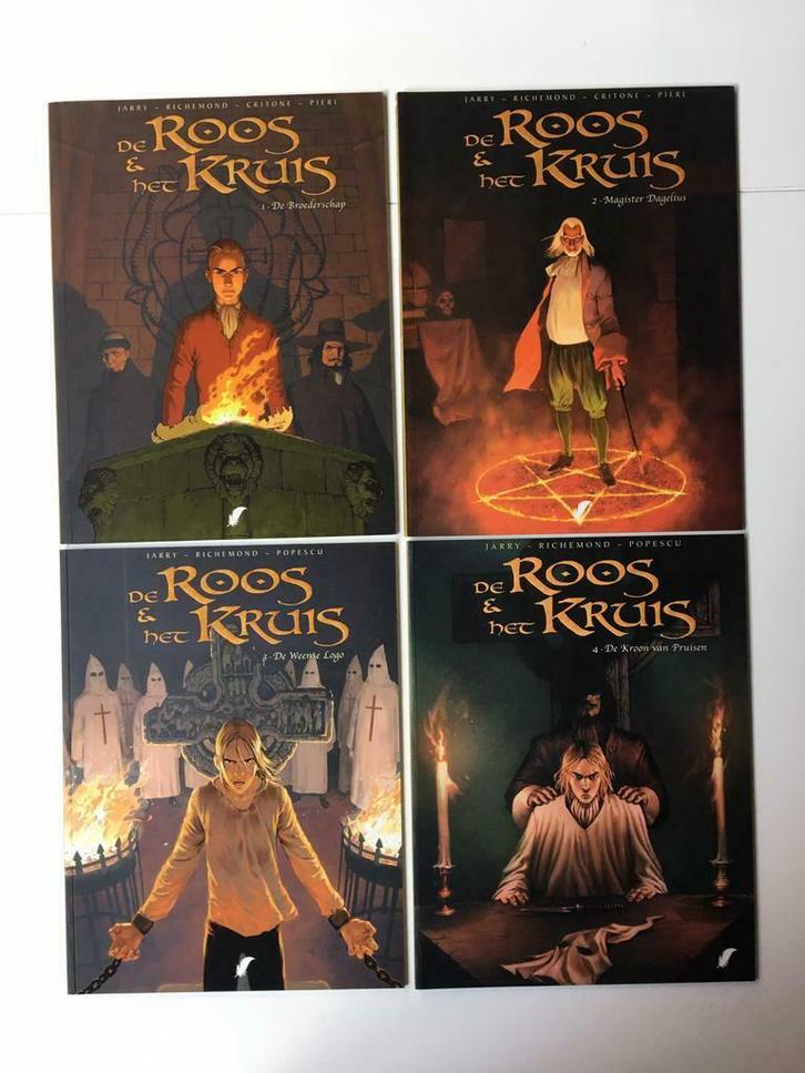 De roos en het kruis set 4 softcovers L388, Boeken, Stripverhalen, Zo goed als nieuw, Complete serie of reeks, Ophalen of Verzenden