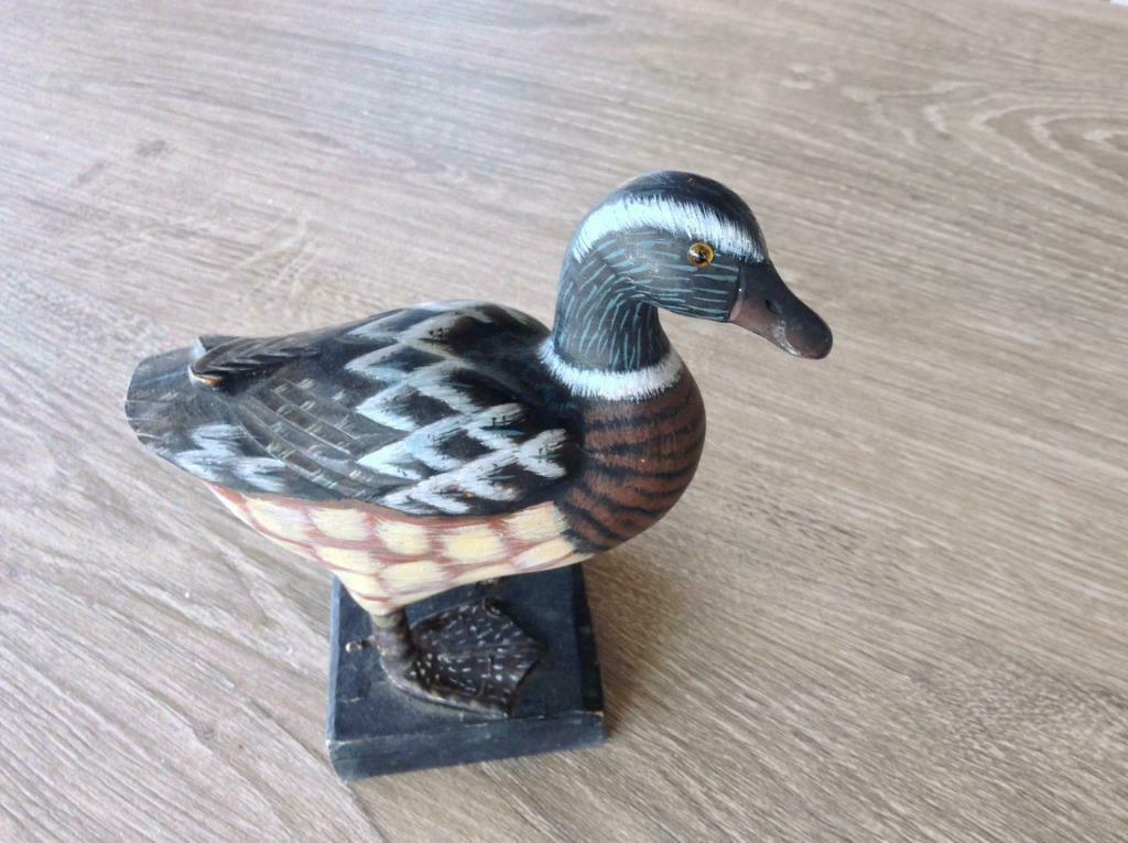 Houten eendje, Ophalen of Verzenden, Zo goed als nieuw, Dier