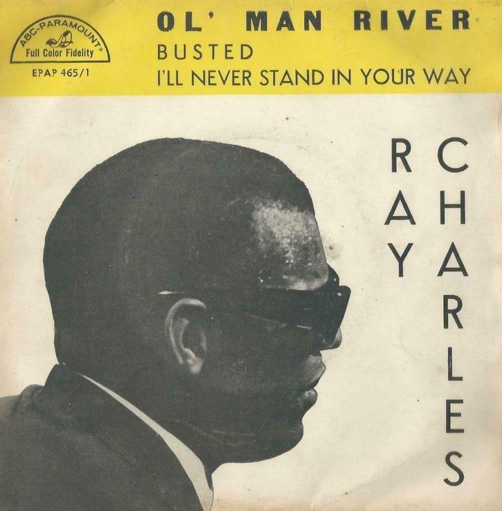 Ray Charles – Ol’ man River + 2 - Single, Cd's en Dvd's, Vinyl Singles, Gebruikt, Single, Pop, 7 inch, Ophalen of Verzenden