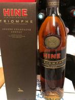 Cognac Hine Triomphe Grande Champagne, Collections, Vins, Pleine, Autres types, France, Enlèvement ou Envoi