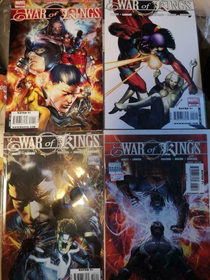 War of Kings # 1-6 + variant # 3 (voltooide serie), Boeken, Strips | Comics, Nieuw, Complete serie of reeks, Ophalen of Verzenden