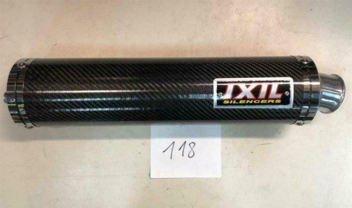 IXIL Demper Universeel ROUND CARBON, links (118) - PROMO, Motoren, Onderdelen | Overige, Nieuw, Verzenden