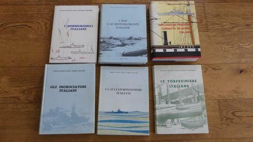 Lot de 6 livres Libri Ufficio Storico Della Marina Militare, Livres, Guerre & Militaire, Comme neuf, Marine, Deuxième Guerre mondiale