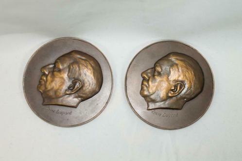 Louis Dupont: Edgard Frankignoul 1882-1954 medailles, Postzegels en Munten, Penningen en Medailles, Brons, Ophalen of Verzenden