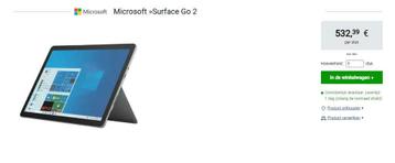 Nieuwe Microsoft surface go 2 + nieuw toetsenbord 