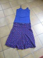 CKS blauwe motief rok + top maat S/36, Kleding | Dames, Rokken, Ophalen of Verzenden, Gedragen, Maat 36 (S)