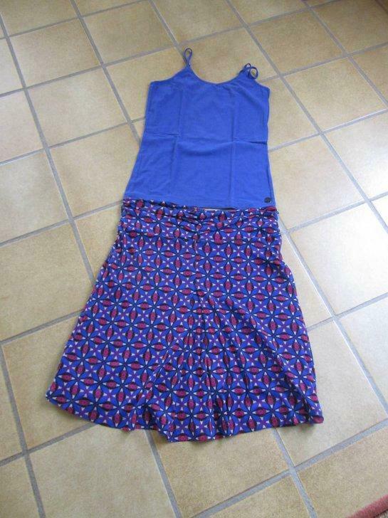 CKS blauwe motief rok + top maat S/36, Kleding | Dames, Rokken, Gedragen, Maat 36 (S), Ophalen of Verzenden