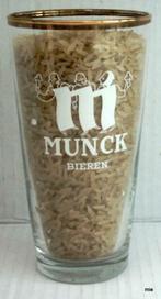bier brouwerij glas De Gomme Munck bieren goudboord, Ophalen of Verzenden, Zo goed als nieuw, Bierglas