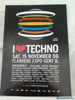 Flyers I love techno, Verzamelen, Ophalen of Verzenden, Gebruikt