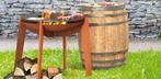 Vuurschaal cortenstaal met grill-rooster of bakplaat plancha
